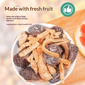 Tangerine Peel Seedless Plum Cake Fine Large Size Dried Fruit Preserved Fruit Candy 200g Bag Dried Fruit Candied Fruit Snacks