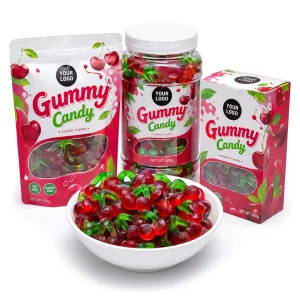 TikTok Viral Fruity Gummy Candy Halal Certified Gelatin Gummy Sour Sweet Candy OEM ODM Factory Supply