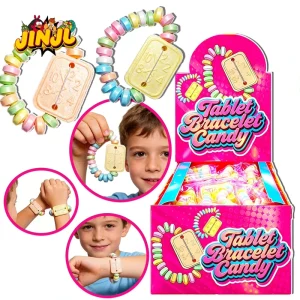 TikTok inspired Candy Bracelets and Necklaces Edible Jewelry Beads Candy Sheets and Wearable Sweets for Kids
