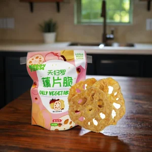 Tomato Flavored Lotus Root Chips a Natural And Organic Vegetable Crisp Product Made From Lotus Root