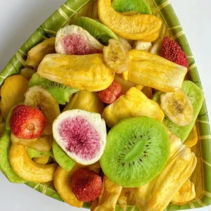 Tropical Mixed Dried Fruits and Vegetables Sweet Vegan Fried Fruit Chips Healthy Snack in Bag OEM