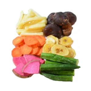 VF Crispy Mixed Fruit & Vegetable Snack Hard Texture Fried Processing No Artificial Flavors Colors Preservatives Box Packaging