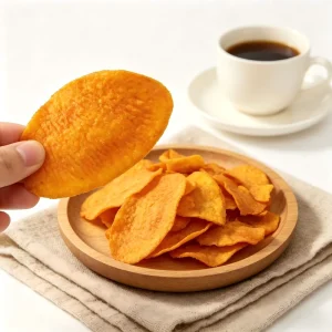 Vacuum Sealed Thin Crispy Sweet Potato Chips Low Oil Healthy Snack