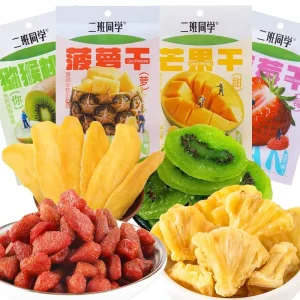 Various Dried Fruits Preserved Fruits Snacks Strawberries Mangoes and Pineapples