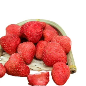 Vegan Friendly Freeze Dried Strawberries Sweet Tasting Dehydrated Fruit Snack