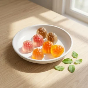 Vibrant Bi color Raspberry Gummy Candy Soft and Chewy Assorted Fruit Jelly Sweets Supplier