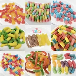 Vibrant TNCI Gummy Sticks Twists Premium Fruity Flavored Assorted Kids’ Party Snacks Bulk Sweet Treats for Favors Daily