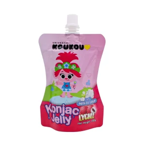 Vitamin C Fortified Milk Lychee Konjac Jelly Drink Moisture Proof Stand Spout Pouch Twist Open Cap UHT Sterilized Pet Food
