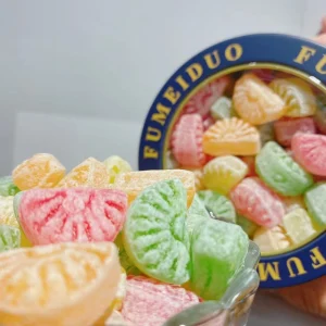 Vitamin C Juice Hard Candy Mixed Fruit Flavor in Fruit Shape Flavoring Agents 200g Packets