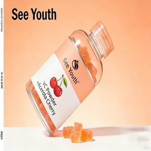 Vitamin Gummy Natural Herbal Vitamin C Gummies Dietary Supplement for Daily Health Care Support Immune