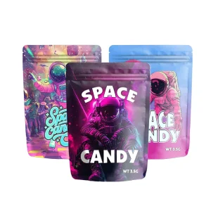 Waterproof Ice Cream Fruit Candy Pineapple Design Ziplock 3.5 Gummy Bolsas Package Personalized Child Resistant Mylar Bags