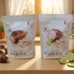 Why Settle for Ordinary Try Our Fresh Cut Taro Chips 100g Salt & Pepper Taste Factory Direct Clean Label & Ready