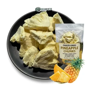 Yhealth Healthy Snacks Vacuum Freeze Dried Pineapple Chunks Zero Sugar Added Vegan Fruit
