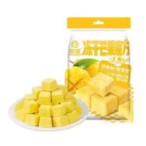 ZHONGBAO TAIMANGLE 25g FD Dried Crispy Sliced Mango & Strawberry Sweet Candies Leisure Snack 365 Day Shelf Life