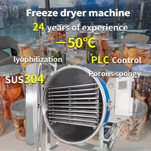 Zongon Industrial Commercial Freezer Dryer Fruit and Vegetable and Meat Vacuum Freeze Drying Vacuum Freezer Dryer